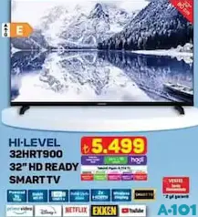 Hİ-LEVEL 32HRT900 32 İNÇ HD READY SMART TV AKILLI TELEVİZYON